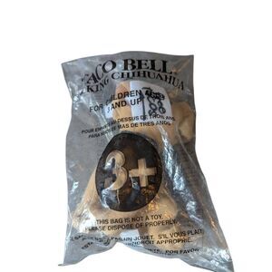 VTG Taco bell Chihuahua stuffed toy "here lizard lizard" talking sealed tacos